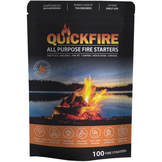 100 PC Bag QuickFire All Purpose Firestarters